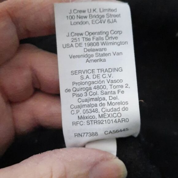 J.Crew Black Italian Boiled Wool Double Breasted Jacket Size 6 - Picture 5 of 8